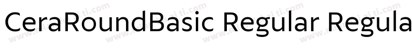 CeraRoundBasic Regular Regular字体转换